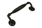 Pull handle 260mm cast iron black powder coated