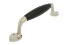 Pull handle 185mm nickel ebony