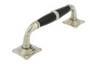 Pull handle 180mm elegant model nickel ebony