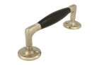Pull handle 180mm satin nickel ebony