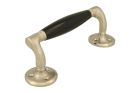 Pull handle 168mm with curve satin nickel bakelite