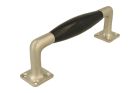 Pull handle modern design 170mm satin nickel bakelite