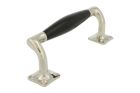 Pull handle modern design with curve nickel ebony