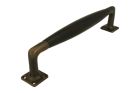Pull handle modern design 250mm antique brass ebony