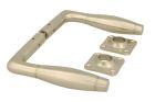 Door handles satin nickel modern design pair