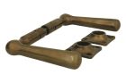 Door handles antique brass pair (1916)
