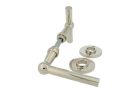 Door handles "Chemin de fer" nickel pair