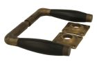 Door handles antique brass bakelite pair (1932)