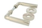Door handles "Frankfurter" nickel pair