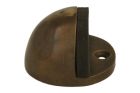 Door stop antique brass floor mounting round 45mm