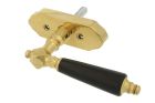 Handle Tilt & Turn polished brass ebony (1900)