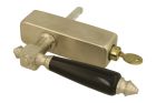 Handle Tilt & Turn with lock (1890) satin nickel ebony