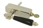 Handle Tilt & Turn with lock (1890) nickel ebony