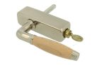 Handle Tilt & Turn with lock (1930) nickel beech