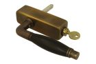 Handle Tilt & Turn with lock (1928) antique brass ebony