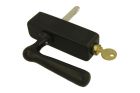 Handle Tilt & Turn lockable brass black powder coated DK-22 