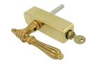 Handle Tilt & Turn with lock (1885) polished brass