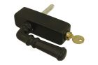 Handle Tilt & Turn with lock black cast iron powder coated