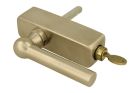 Handle Tilt & Turn with lock "Chemin de fer" satin nickel