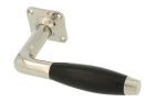 Single door handle with rosette nickel ebony (1932)
