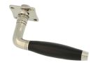 Single door handle nickel ebony (1931)