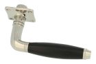 Single door handle nickel ebony (1929)