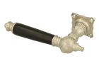 Single door handle left satin nickel ebony (1892)