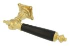 Single door handle right polished brass ebony (1892)