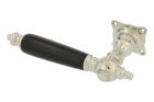 Single door handle left nickel ebony (1892)