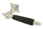 Single door handle right nickel ebony (1892)