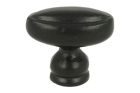 Knob cast iron black powder coated 38x24mm H33mm