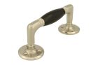 Pull handle 140mm satin nickel ebony