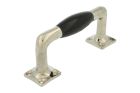 Pull handle modern design 130mm nickel bakelite
