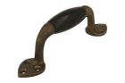 Pull handle 145mm antique brass bakelite