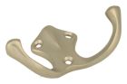 Double Coat hook satin nickel