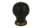 Cabinet knob bakelite with antique brass 39mm H48mm