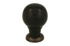 Cabinet knob bakelite with antique brass 25mm H39mm