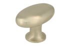 Cabinet knob oval satin nickel 58x34xH40mm
