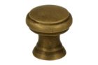Cabinet knob antique brass small Ø 17mm H17mm