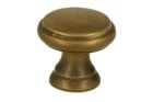 Cabinet knob antique brass medium Ø 23mm H22mm