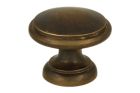 Cabinet knob antique brass big Ø 30mm H26mm