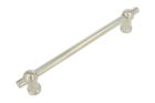 Kitchen handle "Chemin de fer" nickel 160mm