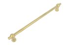 Kitchen handle "Chemin de fer" polished brass 240mm