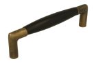 Kitchen handle 1920's antique brass ebony