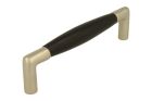Kitchen handle satin nickel ebony