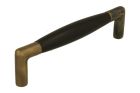Kitchen handle antique brass ebony