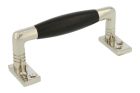 Pull handle 105mm nickel ebony