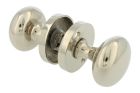 Pair of knobs round nickel with round rosette
