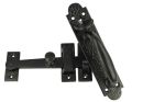 Gate lock cast iron black powder coated with handle
