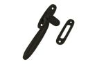 Window fastener "Dudok" black cast iron right